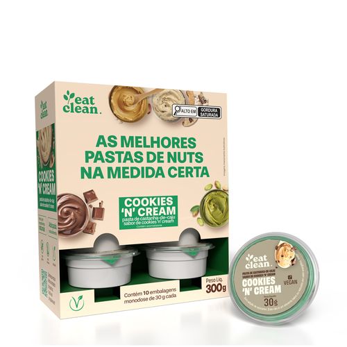 Pasta de Castanha de Caju Cookies 30g - display 10 unidades